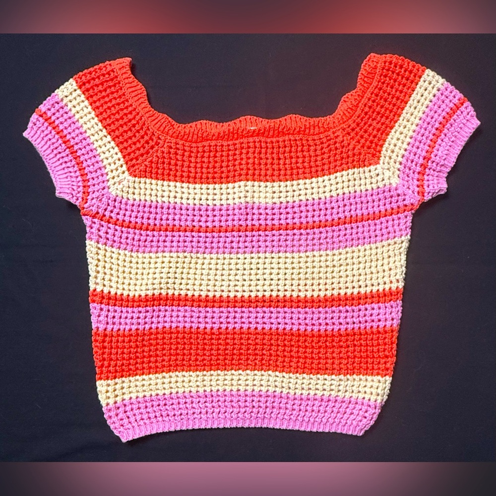 NWT Tilly’s Full Tilt Crochet Knitted Crop Top